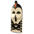 African wood mask, 'Yaka Rites' - Artisan Crafted Congolese African Mask in Brown and White (image 2b) thumbail