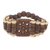 Wood stretch bracelet, 'Kumasi Blossom' - Eco Friendly Ghana Artisan Crafted Wood Stretch Bracelet (image 2a) thumbail
