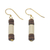 Wood dangle earrings, 'Natural Simplicity' (2 pairs) - Artisan Crafted Wood Beaded Dangle Earrings (2 Pairs)