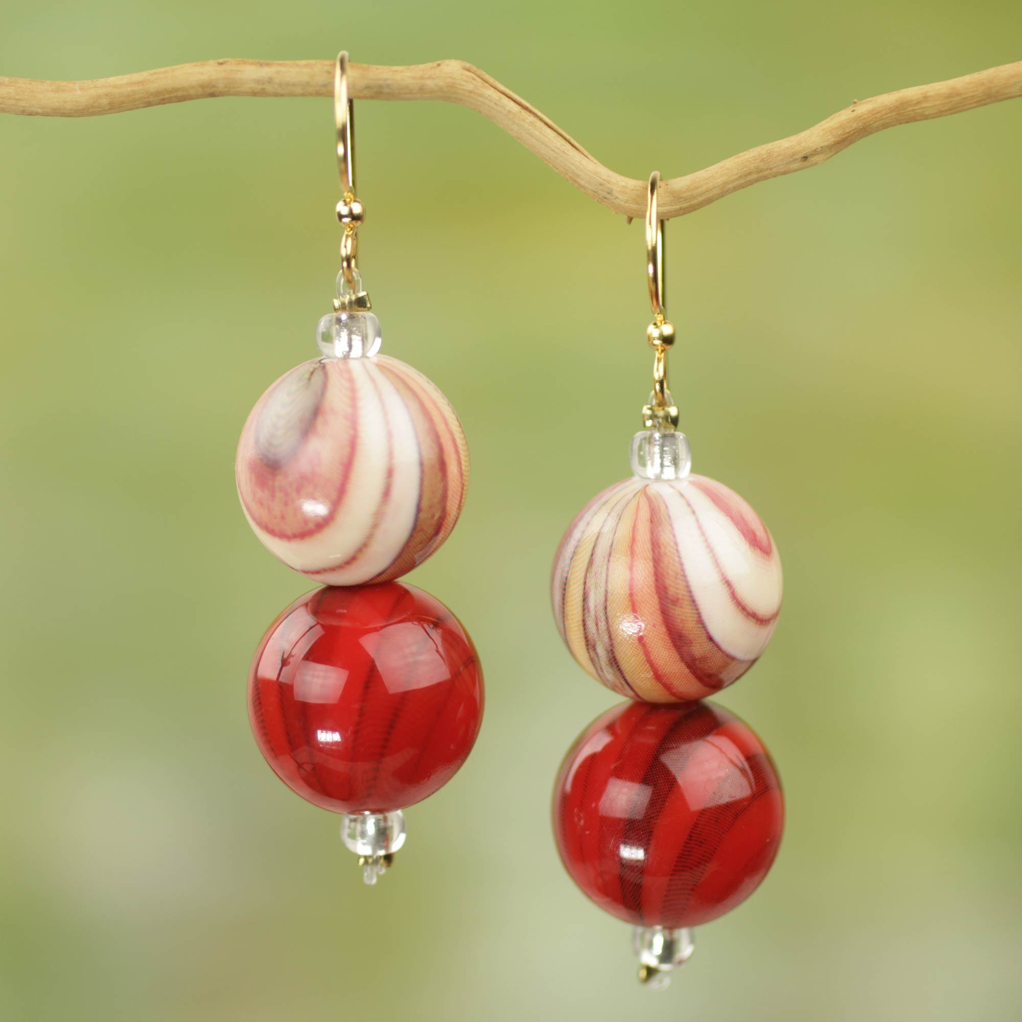 plastic dangle earrings