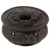 Decorative wood box, 'Gyamfi' - Circular Lidded Wood Box Handcrafted with Repousse