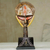 African wood mask, 'Good Lady' - Multicolor Handcrafted African Mask on Stand (image 2) thumbail