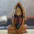 African wood mask, 'A Peace Blessing' - Embossed Brass and Hand Carved Wood African Mask (image 2b) thumbail