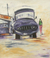 'Away from Home' - Original Acrylic Painting of Lorry in West Africa