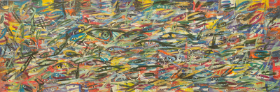 'Fishscape' - Original Acrylic Painting of Fish from Ghana