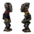 Muñecas de fertilidad de madera africana, (par) - Muñecas de fertilidad de madera hechas a mano con cuentas de vidrio
