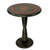 Wood accent table,'Sankofa' - Hand Crafted Round Wood Accent Table from Ghana