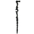 Sese wood walking stick, 'Aketesia' - Acrobats Decorative Africa Walking Stick Carved by Hand