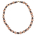 Wood and terracotta beaded necklace, 'Oheneyire' - Hand Crafted Sese Wood and Terracotta Beaded Necklace thumbail