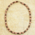 Halskette aus Holz- und Terrakotta-Perlen - Kunsthandwerklich gefertigte Perlenkette aus ghanaischem Holz und Terrakotta