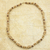 Wood and recycled plastic beaded necklace, 'Desert Mirage' - Hand Crafted Beaded Necklace with Floral Motif from Ghana (image 2b) thumbail