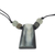 Bull horn pendant necklace, 'Precious Life' - Artisan Crafted Bull Horn Pendant Necklace Ghanaian Jewelry