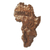 Wood welcome sign, 'Our African Continent' - Artisan Hand-Carved African Map Welcome Sign