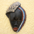 African wood mask, 'King's Child' - Hand-Carved African Tweneboa Wood Wall Mask of Woman (image 2) thumbail