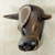African wood mask, 'Bull from Bijagos' - Bull Theme Authentic African Mask of Guinea-Bissau (image 2b) thumbail