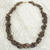 Halskette aus Achatperlen - Braune Achatperlenkette aus Westafrika