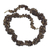 Agate beaded necklace, 'Majestic Woodland' - Brown Agate Beaded Necklace from West Africa