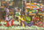 'Cabbage Women' - Acrylic Painting of African Market Women Selling Vegetables