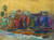 'Once Upon a Time' (2015) - Original Expressionist Painting Cityscape from West Africa