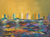 'What Future I' - Original Acrylic Painting Fish Cityscape from West Africa