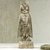 Wood sculpture, 'Stoic Owl' - Wooden Upright Owl Sculpture Hand Carved in Ghana (image 2) thumbail