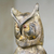 Wood sculpture, 'Stoic Owl' - Wooden Upright Owl Sculpture Hand Carved in Ghana (image 2c) thumbail