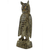 Wood sculpture, 'Stoic Owl' - Wooden Upright Owl Sculpture Hand Carved in Ghana (image 2d) thumbail