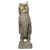 Wood sculpture, 'Watchful Owl' - Wooden Upright Owl Sculpture Hand Carved in Ghana thumbail