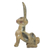 Holzskulptur - Westafrikanische handgeschnitzte, bemalte Holzskulptur eines Kaninchens