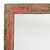 Wood wall mirror, 'Akofena' - Rustic Wood Rectangular Wall Mirror from West Africa