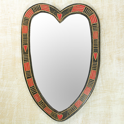 Wood wall mirror, Odo