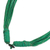 Leather and bone torsade necklace, 'Yembo Green' - Leather Artisan Crafted Green Necklace with Bone Squares (image 2e) thumbail