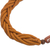 Braided bead necklace, 'Sosongo in Orange' - Handcrafted Orange Braided Bead Necklace with Wood and Agate (image 2d) thumbail