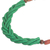 Braided bead necklace, 'Sosongo in Green' - Handcrafted Green Braided Bead Necklace with Wood and Agate (image 2d) thumbail