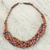Braided bead necklace, 'Multicolor Sosongo' - Artisan Multicolor Braided Bead Necklace with Wood and Agate (image 2) thumbail