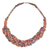 Braided bead necklace, 'Multicolor Sosongo' - Artisan Multicolor Braided Bead Necklace with Wood and Agate thumbail