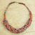 Braided bead necklace, 'Multicolor Sosongo' - Artisan Multicolor Braided Bead Necklace with Wood and Agate (image 2b) thumbail