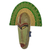 African wood and raffia mask, 'Akuwuezuika' - Hand Made African Mask with Wood and Raffia Accents (image 2b) thumbail