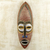 African wood mask, 'Adamma' - Original Hand-Carved and Painted Igbo African Wood Mask (image 2b) thumbail