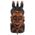 African wood mask, 'Beauty and Intelligence' - See No Evil Hand Carved Wood African Mask by Ghana Artisan thumbail