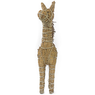 Rattan-Giraffe - Dekorative Giraffe aus Rattan, handgefertigt in Ghana