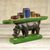 Wood candleholder, 'Back of a Rhino' - Hand Made Rhino Wood Multicolored Candleholder Ghana (image 2b) thumbail