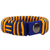 Cord bracelet, 'Blue and Gold Kente Power' - Blue and Gold Cord Striped Bracelet Handmade in Ghana (image 2d) thumbail