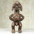 Holzskulptur - Handgefertigte Holzskulptur eines nackten Mannes aus Westafrika