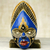 African wood mask, 'Ndidi' - Colorful Aluminum African Wood Mask from Ghana thumbail