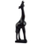 Holzskulptur „Giraffe II“ – handgeschnitzte Giraffenskulptur aus dunkelbraunem Holz aus Ghana