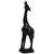 Wood sculpture, 'Giraffe II' - Handcarved Dark Brown Wood Giraffe Sculpture from Ghana (image 2c) thumbail
