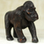 Wood statuette, 'Walking Gorilla' - Hand Carved Sese Wood Gorilla Statuette from Ghana thumbail