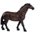 Wood horse sculpture, 'Ponko' - Wood Horse African Statue Hand Carved by Ghana Artisan thumbail
