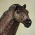 Wood horse sculpture, 'Ponko' - Wood Horse African Statue Hand Carved by Ghana Artisan (image 2b) thumbail